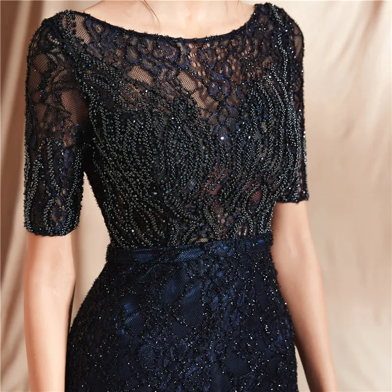 Elegant Boat Neck Short Sleeve Long Mermaid Evening Dresses Robe de soiree Formal dress Gown Ever pretty vestido de noche E014
Elegant Boat Neck Short Sleeve Long Mermaid Evening Dresses Robe de soiree Formal dress Gown Ever pretty vestido de noche E014
