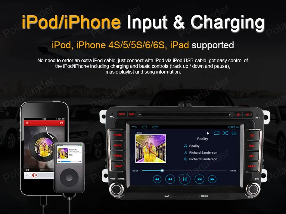 Android 4 7-дюймовый автомобильный DVD FM AM радио для VW passat jetta polo golf поддержка wifi 3G BT GPS DAB +