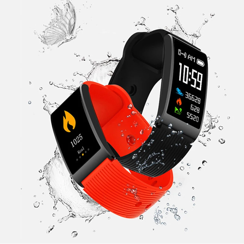 EAGOOD Fashion Smart Watch IP68 Waterproof Women Men Fitness Tracker bracelet Heart Rate Blood Pressure Sport Smartwatch | Электроника