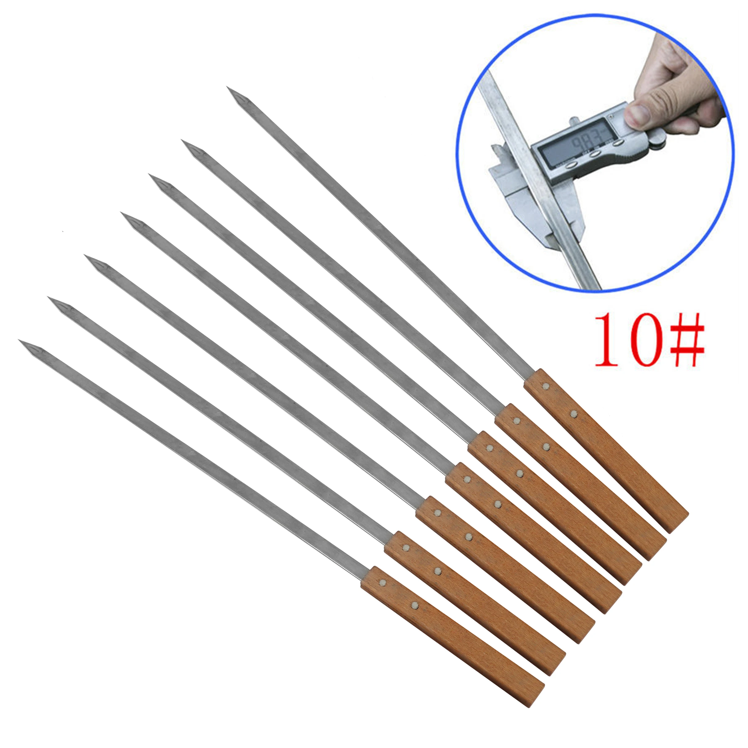 NEW, 49CM 39CM Long, Large Stainless Steel Brazilian-Style BBQ Barbecue Skewers, Shish Kebab Kabob Skewers, Wide Blade
NEW, 49CM 39CM Long, Large Stainless Steel Brazilian-Style BBQ Barbecue Skewers, Shish Kebab Kabob Skewers, Wide Blade
