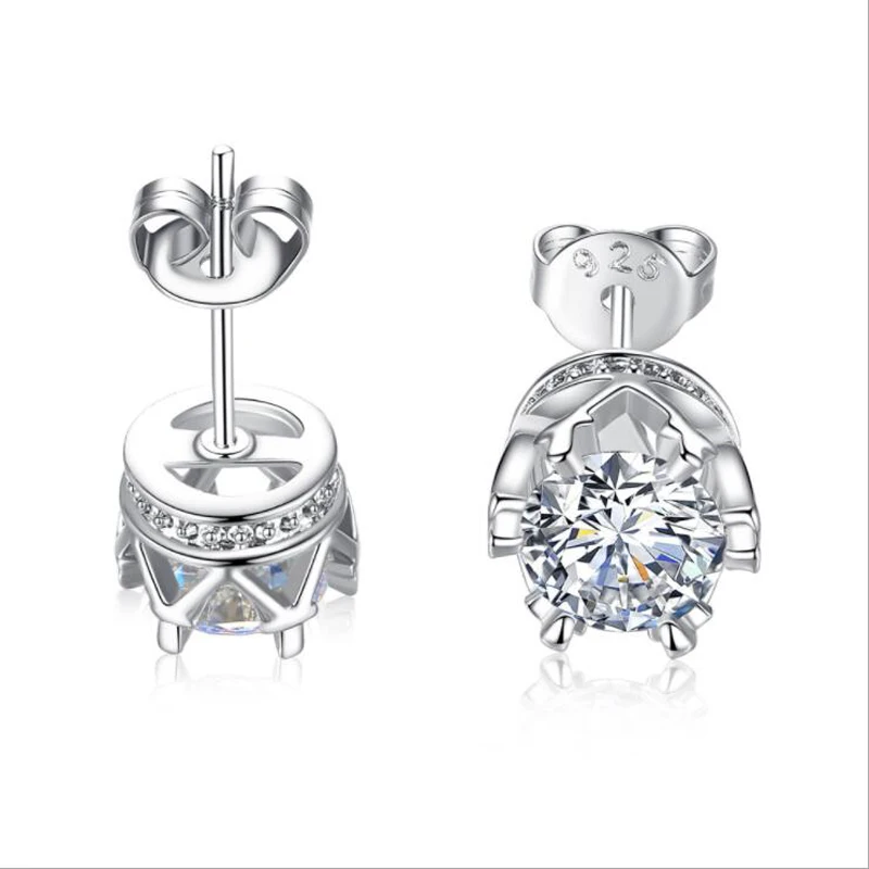 KOFSAC New Fashion Sterling Silver 925 Earrings For Women Elegant Cute Crown Small Stud Earring Jewelry Valentine's Day Gifts
KOFSAC New Fashion Sterling Silver 925 Earrings For Women Elegant Cute Crown Small Stud Earring Jewelry Valentine's Day Gifts