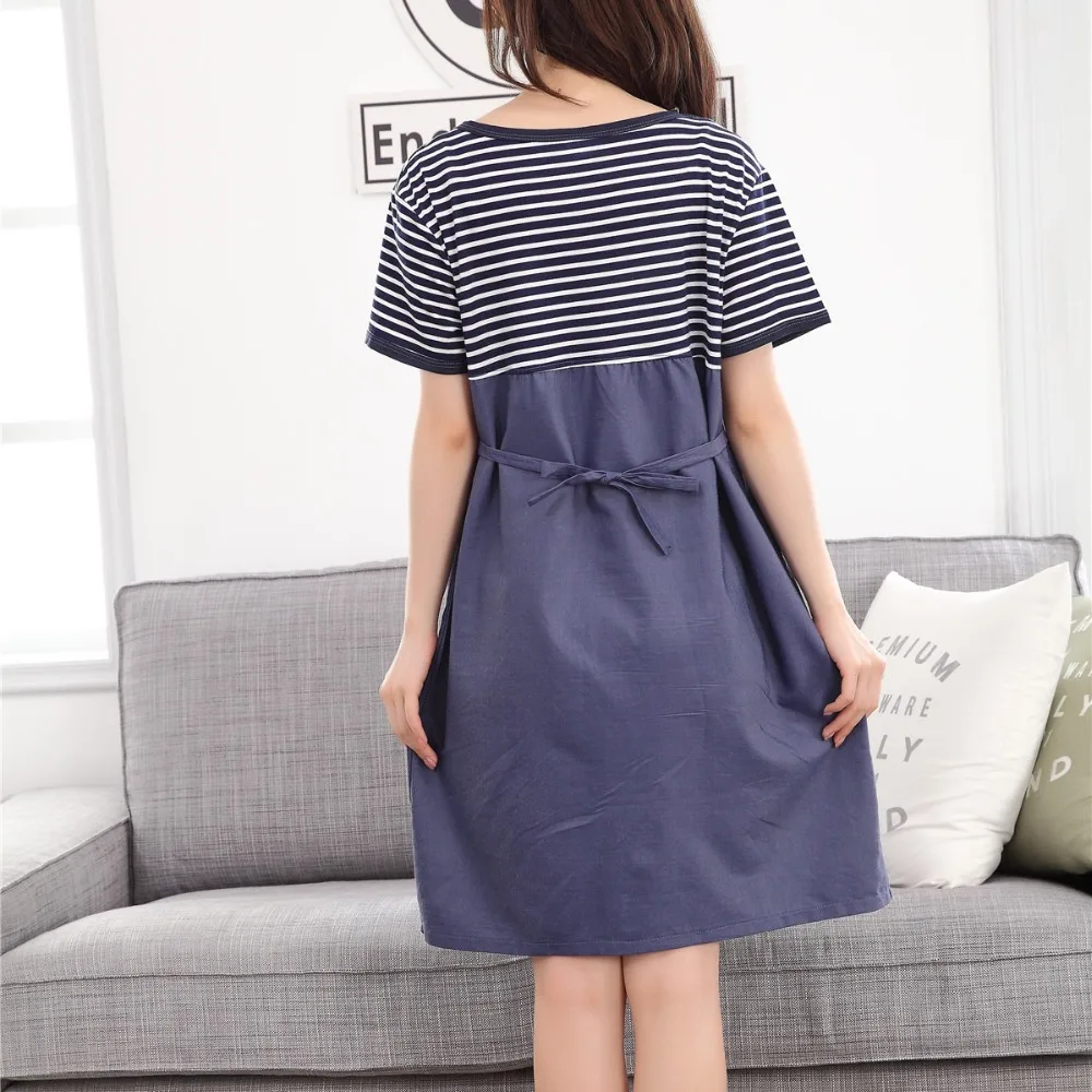 Summer Maternity clothes Nursing dress for breastfeeding short sleeve strip dresses breast feeding women clothing soft cotton
Summer Maternity clothes Nursing dress for breastfeeding short sleeve strip dresses breast feeding women clothing soft cotton