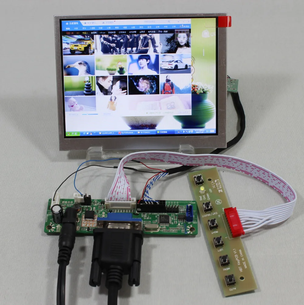 Плата контроллера VGA LCD RT2270C.3-A + LVDS Tcon 5-дюймовый AT056TN53 V1 640X480 lcd | Электроника