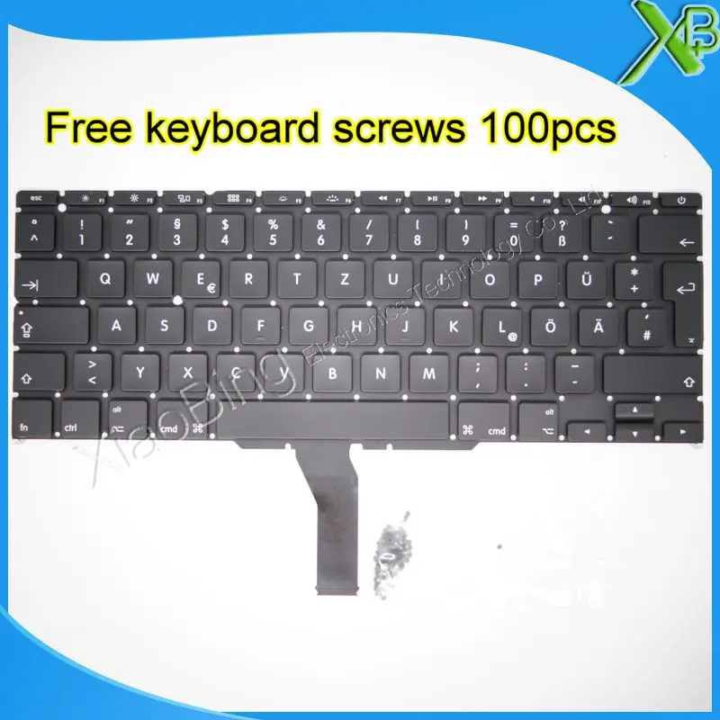 Новая немецкая клавиатура Deutsch QWERTZ tastaur + 100 шт. винтов для клавиатуры для MacBook Air 11,6 "A1370 A1465 2010-2015 лет
Новая немецкая клавиатура Deutsch QWERTZ tastaur + 100 шт. винтов для клавиатуры для MacBook Air 11,6 "A1370 A1465 2010-2015 лет