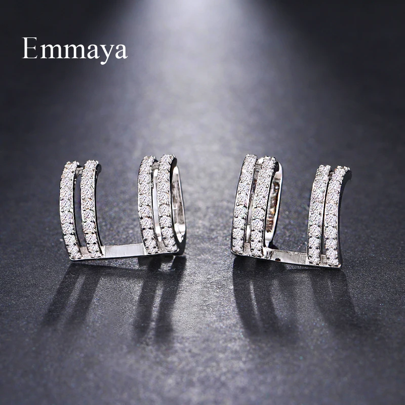 Emmaya Brand Fashion Simple Originality AAA Cubic Zircon Unique Irregularity Earrings for Women Wedding Travel Jewelry Gift
Emmaya Brand Fashion Simple Originality AAA Cubic Zircon Unique Irregularity Earrings for Women Wedding Travel Jewelry Gift