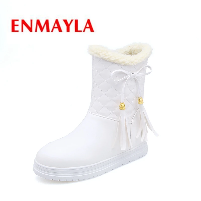 ENMAYLA New Winter Fashion Boots Women Slip-on Snow Boots White Black Pink Ankle Boots for Women Size34-39 LY098
ENMAYLA New Winter Fashion Boots Women Slip-on Snow Boots White Black Pink Ankle Boots for Women Size34-39 LY098