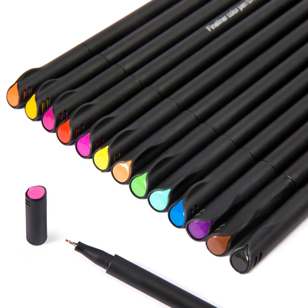 Mini 12/24Pcs Fineliner Brush Pen Set Micron Graffiti Art Marker Drawing Color Pen Liner Caligraphy Finecolour Pencil Stationery
Mini 12/24Pcs Fineliner Brush Pen Set Micron Graffiti Art Marker Drawing Color Pen Liner Caligraphy Finecolour Pencil Stationery