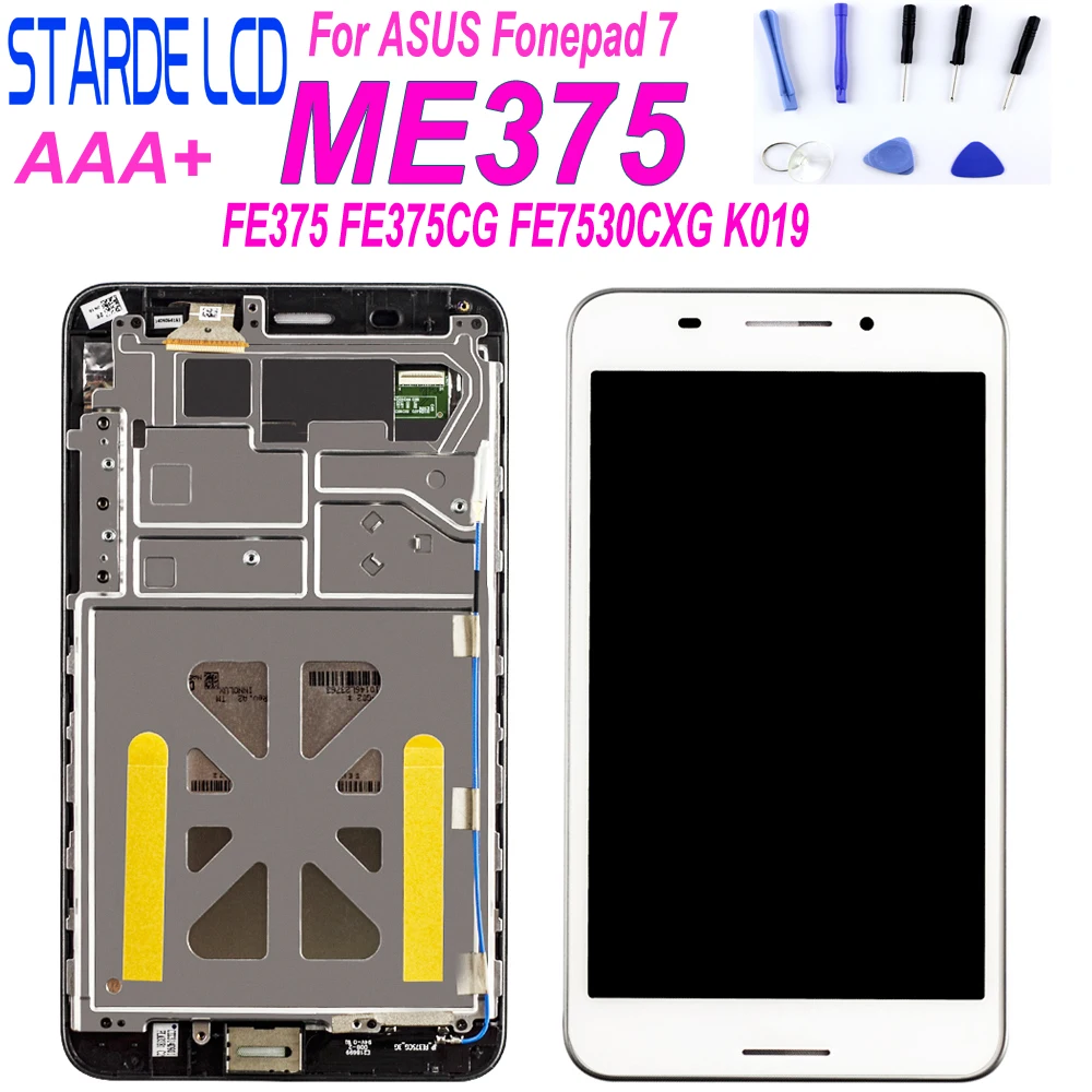 For ASUS Fonepad 7 FE375 FE375CG FE7530CXG ME375 FE375CXG FE375CL K019 LCD Display Touch Screen Digitizer Assembly with Frame
For ASUS Fonepad 7 FE375 FE375CG FE7530CXG ME375 FE375CXG FE375CL K019 LCD Display Touch Screen Digitizer Assembly with Frame