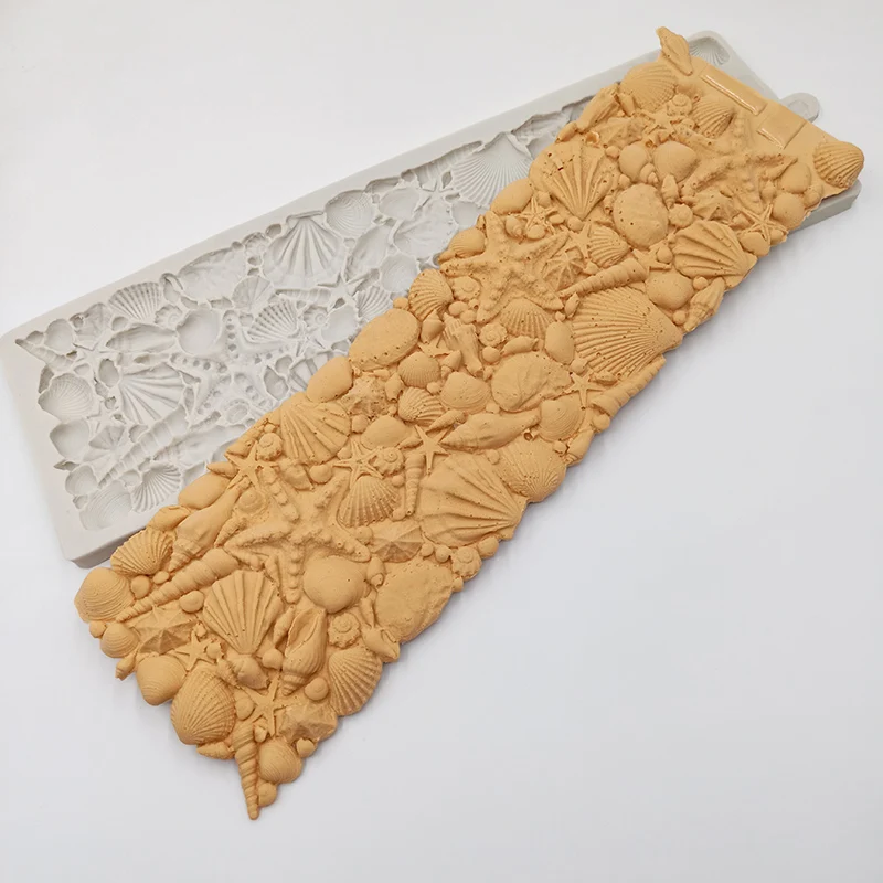 minsunbak Shell Conch Starfish Pattern Silicone Mold Fondant Cake Decoration Sugar Craft Tool 3D Cake Tool
minsunbak Shell Conch Starfish Pattern Silicone Mold Fondant Cake Decoration Sugar Craft Tool 3D Cake Tool