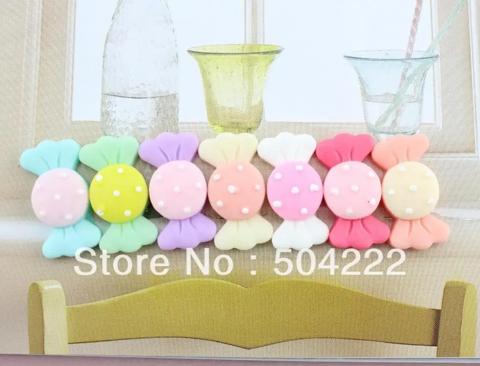100pcs big mixed colors kawaii polka dots Resin candy bow Cabochons (31mm) Cell phone decor, hair pin, rings DIY
100pcs big mixed colors kawaii polka dots Resin candy bow Cabochons (31mm) Cell phone decor, hair pin, rings DIY