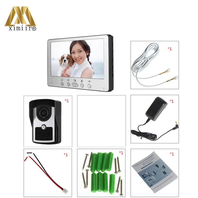 Waterproof Smart Home Interface Hands-free 7inch Color Video Door Phone With IR Night Version IR Camera Video Door Phone 815FC11
Waterproof Smart Home Interface Hands-free 7inch Color Video Door Phone With IR Night Version IR Camera Video Door Phone 815FC11
