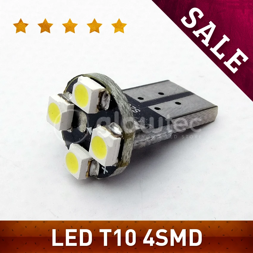 1pc High Quality T10 W5W 4 Smd 1210 3528 Car Wedge Led Lights 4LED Marker Lamps Auto Reading Dome Bulbs 194 168 4SMD GLOWTEC
1pc High Quality T10 W5W 4 Smd 1210 3528 Car Wedge Led Lights 4LED Marker Lamps Auto Reading Dome Bulbs 194 168 4SMD GLOWTEC
