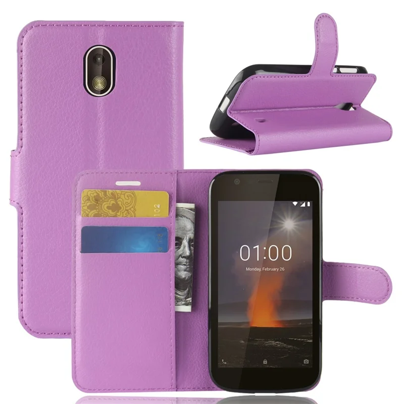 Для Nokia 1 чехол Флип кожаный кошелек полная защита для телефона couqe fundas
