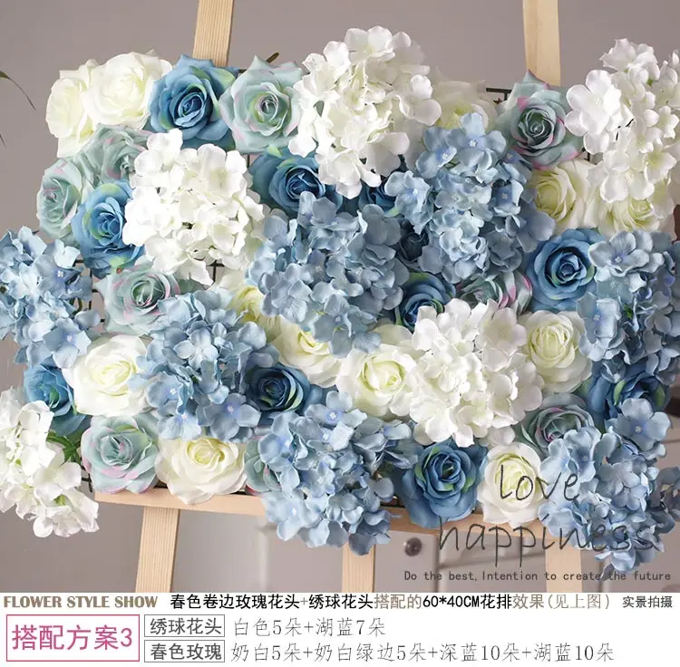 40cm*60cm Artificial silk Fancy Blue rose flower wall wedding decoration home decor party flowers wall
40cm*60cm Artificial silk Fancy Blue rose flower wall wedding decoration home decor party flowers wall