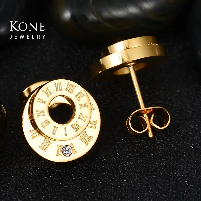 UZone Etsy модные серьги гвоздики со стальным покрытием из нержавеющей стали с