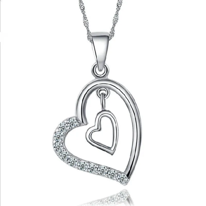 Trendy Silver Plated Clavicle Necklace For Women Jewelry Charm Double Heart Pendant Necklace Girls Zircon Bijou Birthday Gift
Trendy Silver Plated Clavicle Necklace For Women Jewelry Charm Double Heart Pendant Necklace Girls Zircon Bijou Birthday Gift