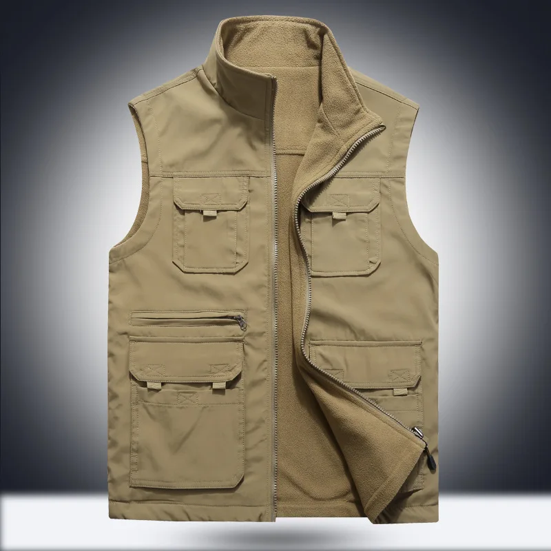 Autumn Winter Vest Men Outwear Coat Fleece Vest Male Double-sided Wear Chalecos Para Hombre Gilet Homme Plus Asian Size L-6XL
Autumn Winter Vest Men Outwear Coat Fleece Vest Male Double-sided Wear Chalecos Para Hombre Gilet Homme Plus Asian Size L-6XL
