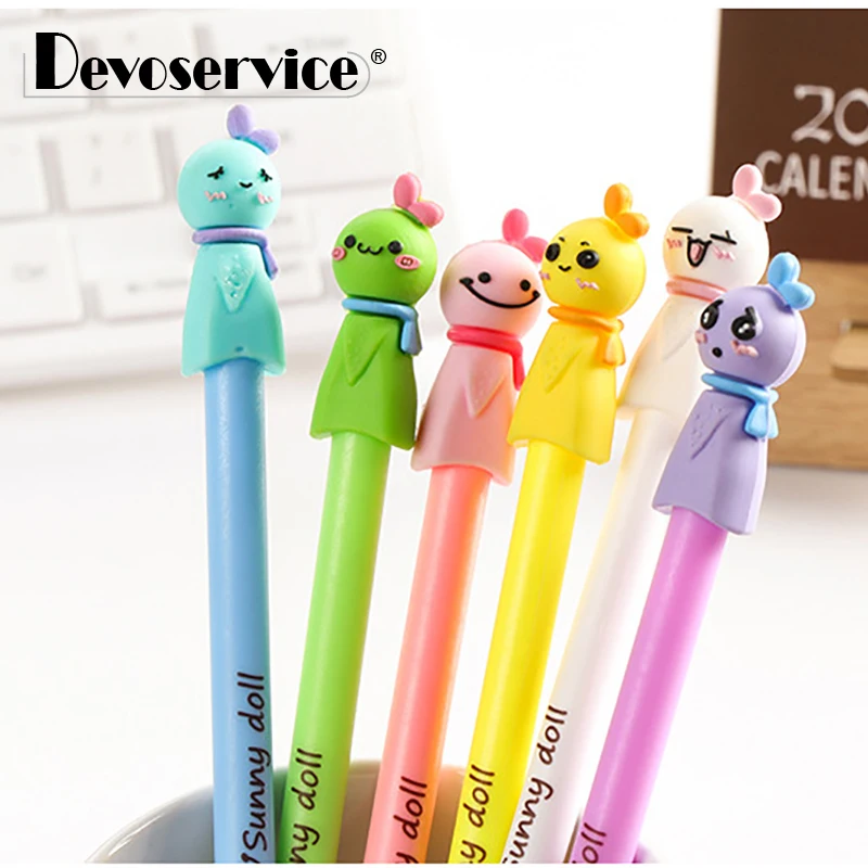 1Pcs Creative Sunny Doll Shape Gel Pen Cute Cartoon Neutral Pen Stationery Fine Point 0.5mm Black Ink Pen Office School Supplies 
1Pcs Creative Sunny Doll Shape Gel Pen Cute Cartoon Neutral Pen Stationery Fine Point 0.5mm Black Ink Pen Office School Supplies