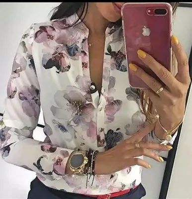 2022 Spring Women Elegant Casual Blouse Floral Print Button Design Long Sleeve Shirt Basic Top
2022 Spring Women Elegant Casual Blouse Floral Print Button Design Long Sleeve Shirt Basic Top