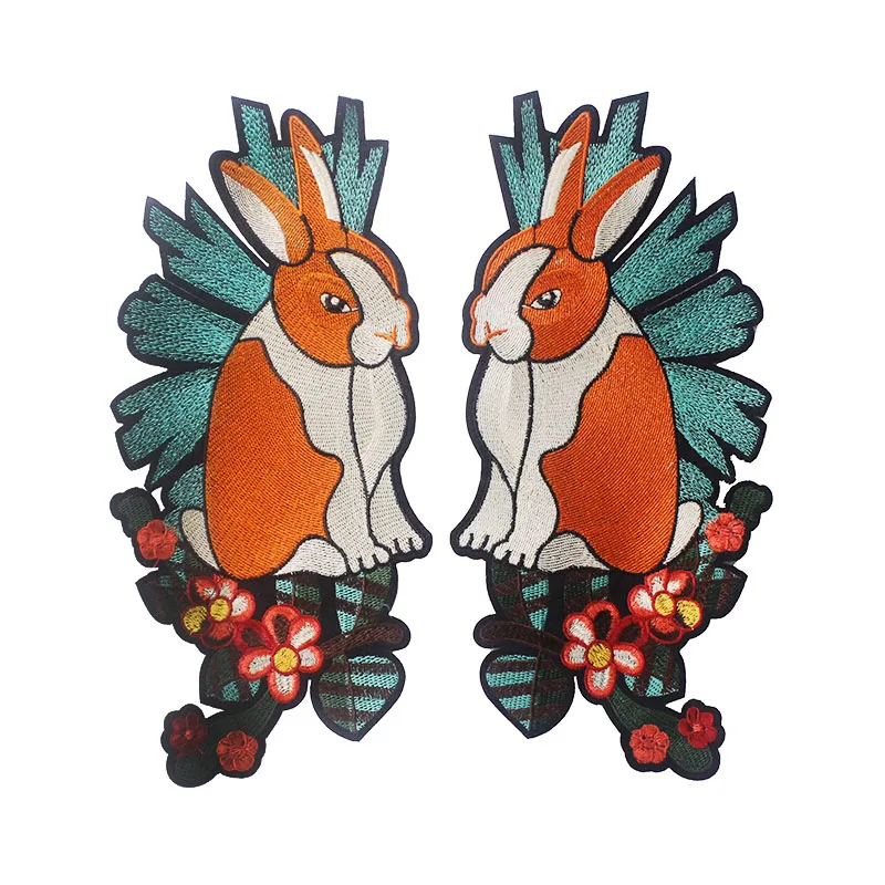 5pair Flower Rabbit Design Lace Fabric Embroidery Patches Iron on Applique Embossed DIY Garment Sewing Accessories TH459
5pair Flower Rabbit Design Lace Fabric Embroidery Patches Iron on Applique Embossed DIY Garment Sewing Accessories TH459