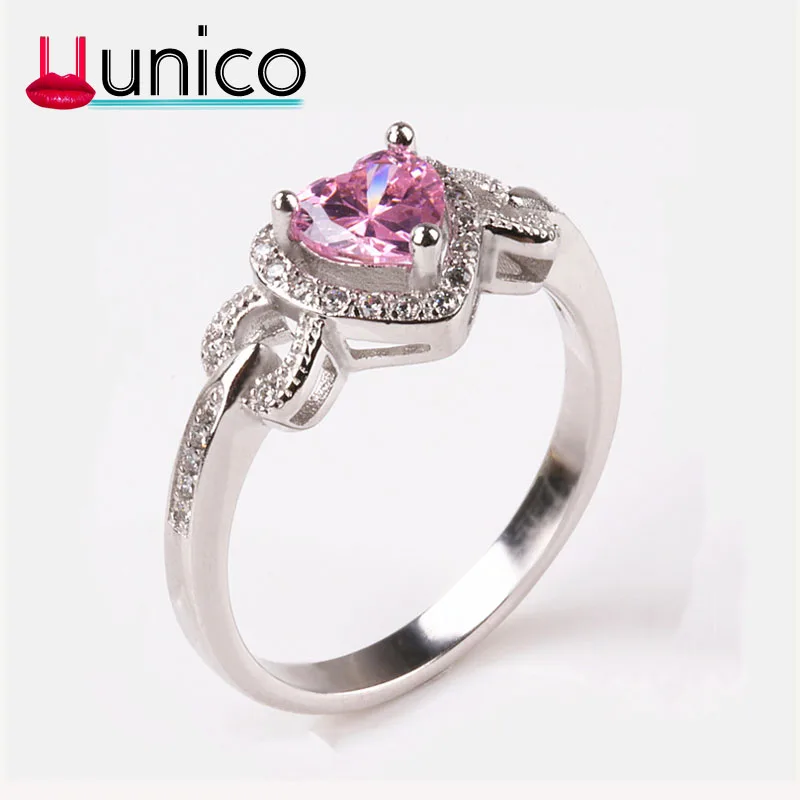 Romantic Classica Heart Wedding Rings Jewelry Pink White Cubic Zirconia Ring for Women 925 Sterling Silver Rings Accessories
Romantic Classica Heart Wedding Rings Jewelry Pink White Cubic Zirconia Ring for Women 925 Sterling Silver Rings Accessories
