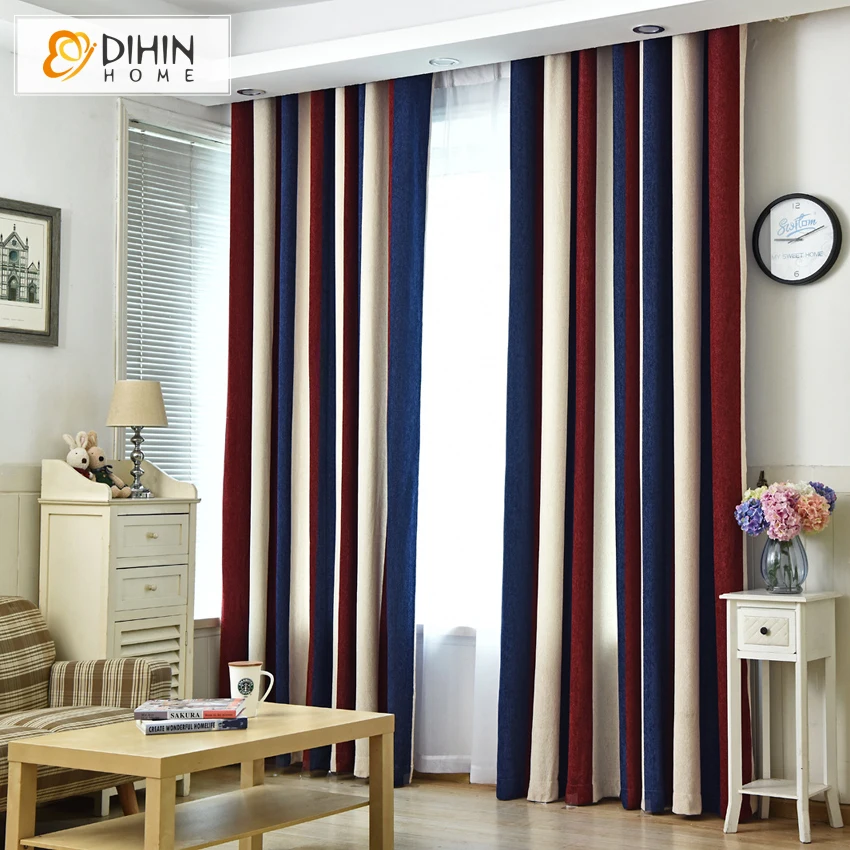 DIHIN HOME Modern Striped Blackout Curtains for Living Room Thick Cloth 4 Colors Window Treatment Curtain Drapes
DIHIN HOME Modern Striped Blackout Curtains for Living Room Thick Cloth 4 Colors Window Treatment Curtain Drapes