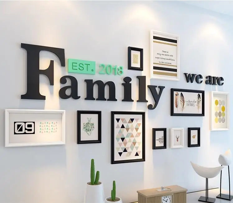Nordic style black and white retro photo frame set letter wooden photo frame living room 3D stereo wall stickers home decoration
Nordic style black and white retro photo frame set letter wooden photo frame living room 3D stereo wall stickers home decoration