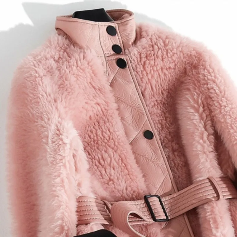2021 Luxury Women's Real Fur Coat Thick Lamb Wool Fur Jacket Long Sheep Shearling Female Jackets Winter Long Coats Streetwear
2021 Luxury Women's Real Fur Coat Thick Lamb Wool Fur Jacket Long Sheep Shearling Female Jackets Winter Long Coats Streetwear