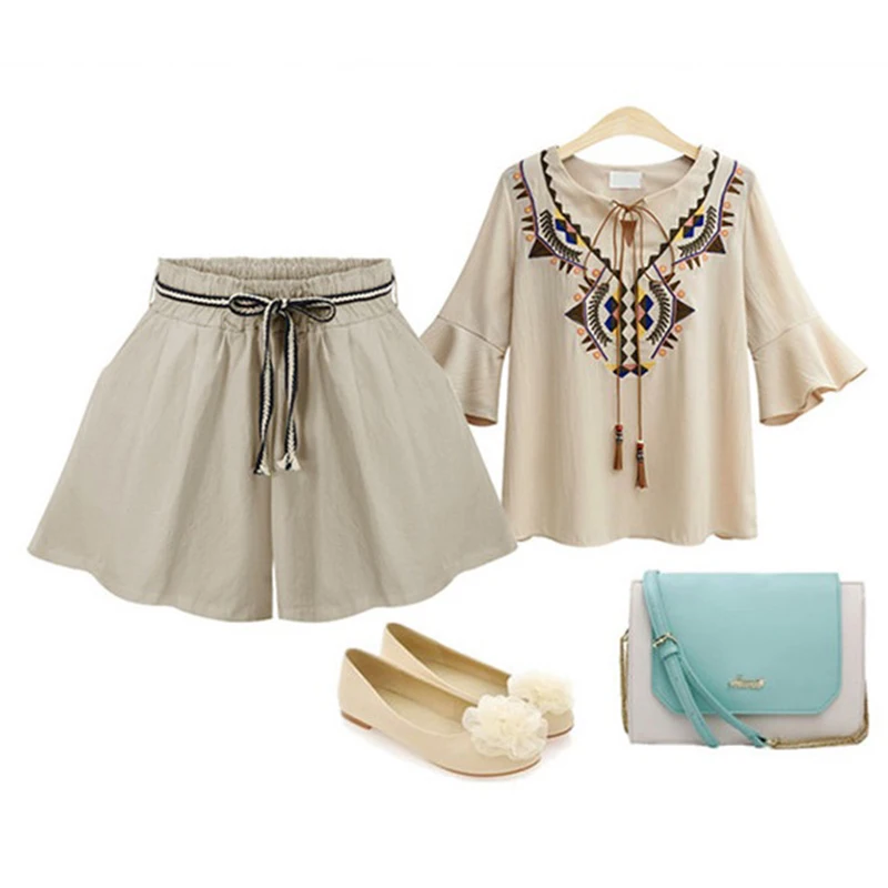 Summer New Plus size 6XL Wide Leg Shorts Women Candy Color Elastic Waist Comfortable Cotton Short Female shorts Large Size W793
Summer New Plus size 6XL Wide Leg Shorts Women Candy Color Elastic Waist Comfortable Cotton Short Female shorts Large Size W793