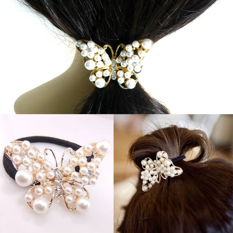LNRRABC Women Imitation Pearls Butterfly Hair Rope Crystal Hair Band Elastic Headband acessorios para cabelo turbante cheveux
LNRRABC Women Imitation Pearls Butterfly Hair Rope Crystal Hair Band Elastic Headband acessorios para cabelo turbante cheveux