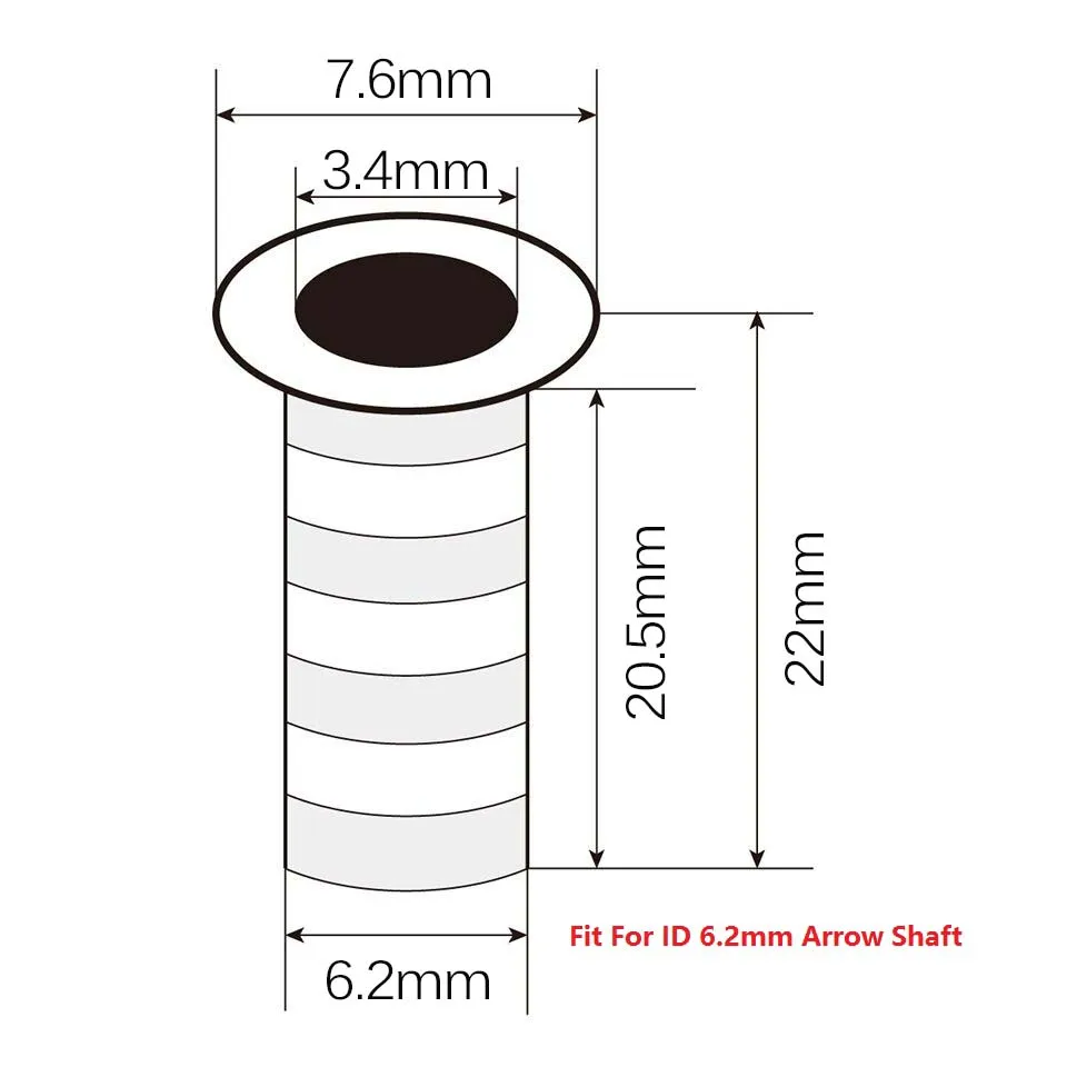 50pc/lot Top Quality Aluminium Insert Fit Inner Diameter 6.2 mm Carbon Arrows Fiberglass Archery Shaft For Hunting Shooting
50pc/lot Top Quality Aluminium Insert Fit Inner Diameter 6.2 mm Carbon Arrows Fiberglass Archery Shaft For Hunting Shooting