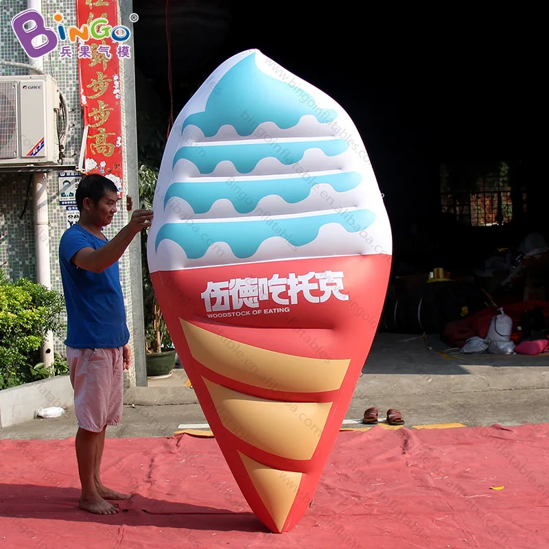 Customized 2m tall big inflatable ice cream / high quality pvc airtight big ice cream inflatables for decoration toys
Customized 2m tall big inflatable ice cream / high quality pvc airtight big ice cream inflatables for decoration toys