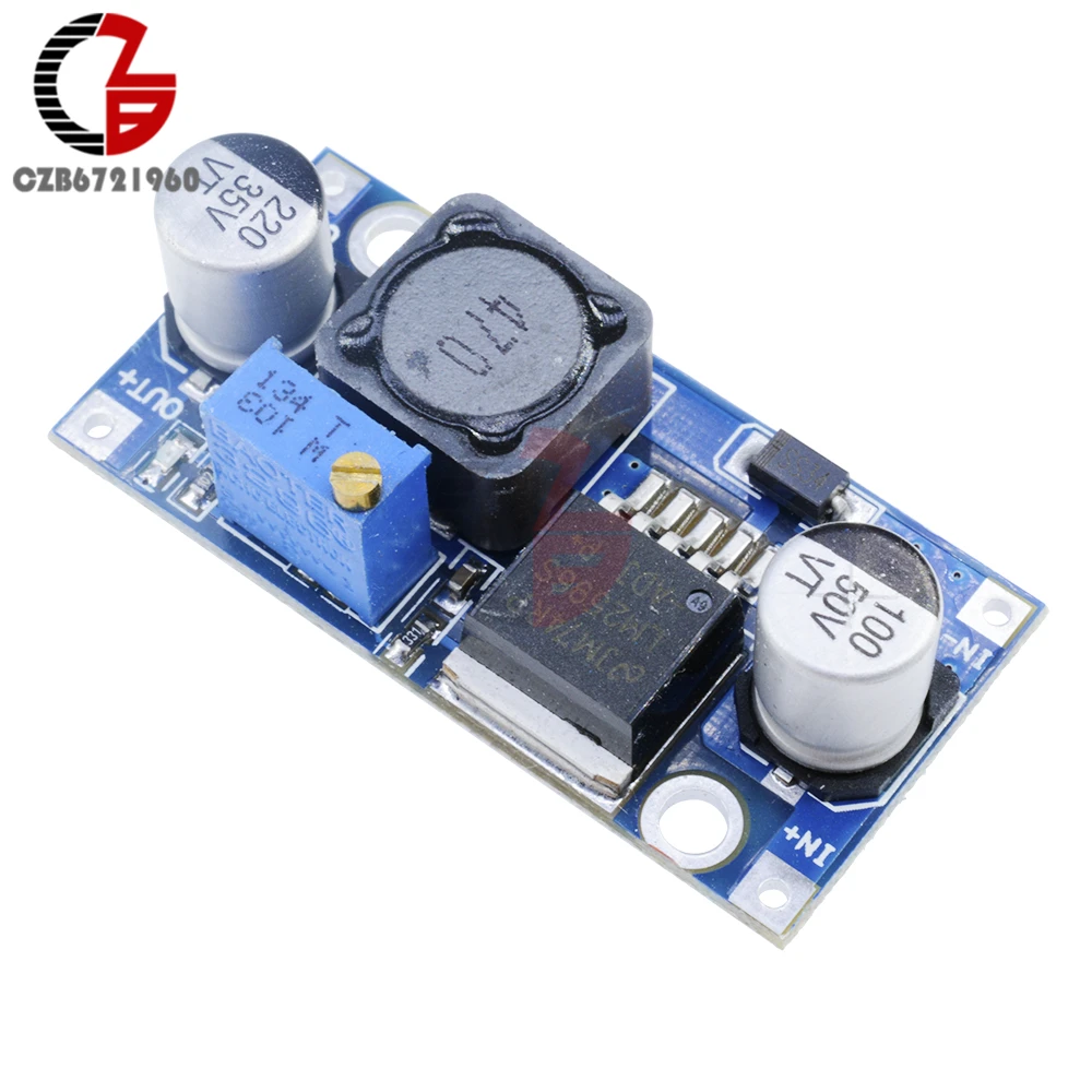 DC-DC Step Down Buck Converter Module LM2596 3.2V-40V to 1.25V-35V Adjustable Power Voltage Regulator Step-down Transformer
DC-DC Step Down Buck Converter Module LM2596 3.2V-40V to 1.25V-35V Adjustable Power Voltage Regulator Step-down Transformer
