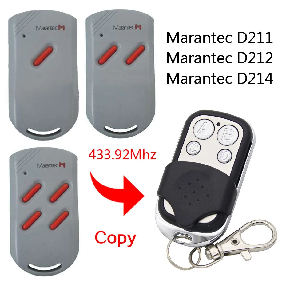 Marantec Remote Control 433MHz 433,92MHz For Marantec Digital 211 212 214 Garage Door Remote
Marantec Remote Control 433MHz 433,92MHz For Marantec Digital 211 212 214 Garage Door Remote