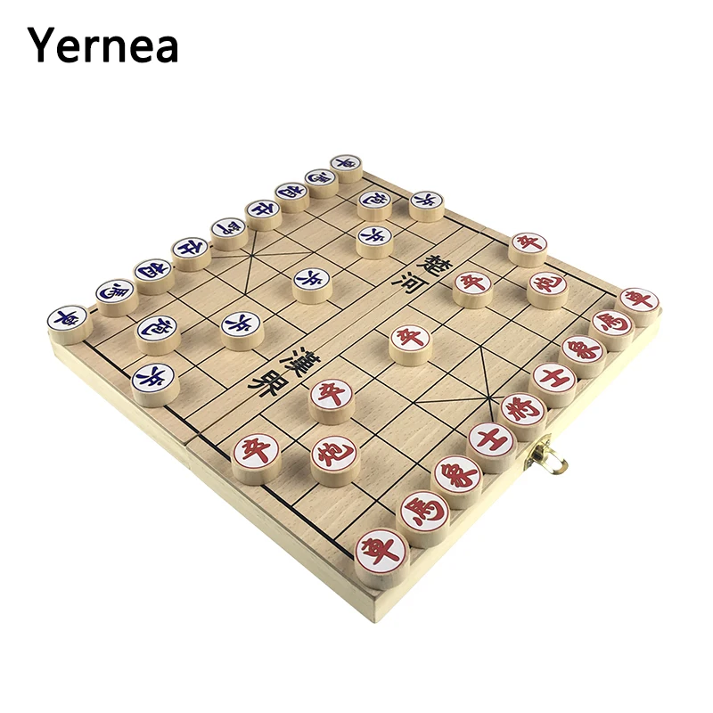 Yernea Chinese Chess Wooden Folding Chessboard 29*29*2.5 CM Handmade Wooden Entertainment Chinese Chess Pieces Box Gift
Yernea Chinese Chess Wooden Folding Chessboard 29*29*2.5 CM Handmade Wooden Entertainment Chinese Chess Pieces Box Gift