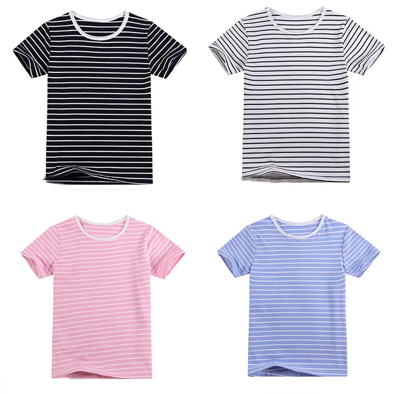 2-12 Yrs Kids Summer T shirts Striped Boys Girls Casual Cotton Tops Tees Baby Children Short Sleeve T Classic Outwear
2-12 Yrs Kids Summer T shirts Striped Boys Girls Casual Cotton Tops Tees Baby Children Short Sleeve T Classic Outwear