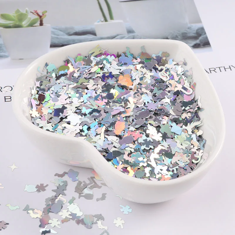 10g/Pack Ultrathin laser silver Shape Sequins for Nail art PET Color Nail art wedding dress mobile phone shell art accessories
10g/Pack Ultrathin laser silver Shape Sequins for Nail art PET Color Nail art wedding dress mobile phone shell art accessories