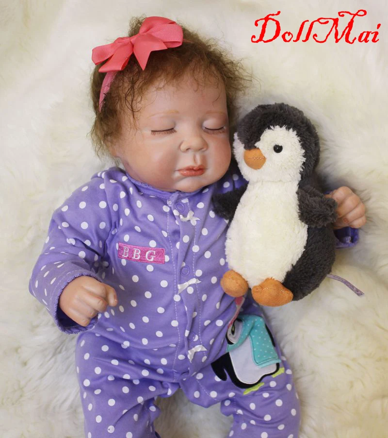 DollMai 20" 55cm realistic doll reborn soft silicone reborn dolls for children birthday gift dolls bebe real reborn
DollMai 20" 55cm realistic doll reborn soft silicone reborn dolls for children birthday gift dolls bebe real reborn