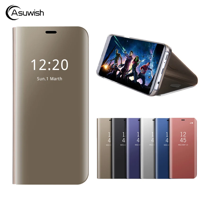 Роскошный зеркальный флип чехол для телефона Samsung Galaxy A3 A5 A7 2017 A 3 5 7 SM A320 A320F A520 A520F