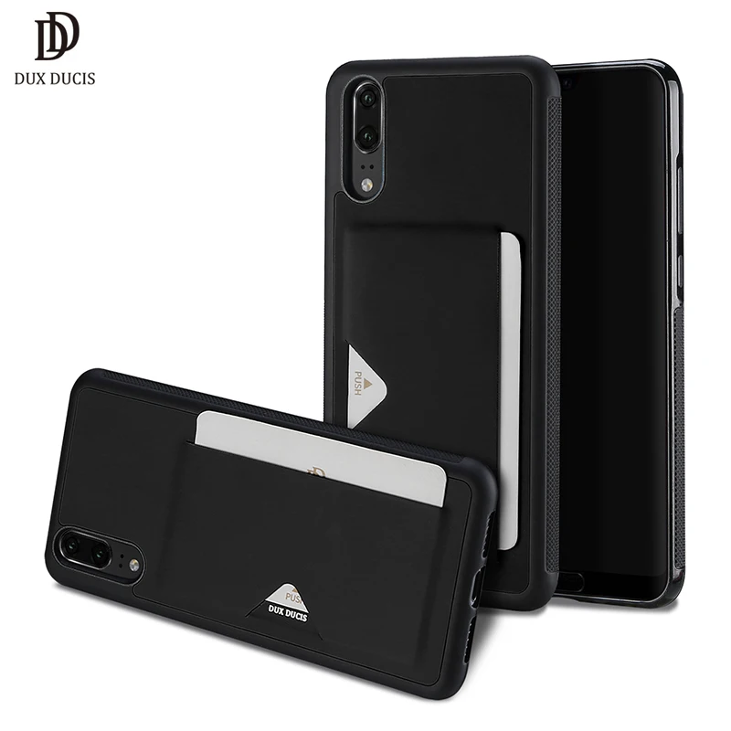 DUX DUCIS Huawei P20 Pro 6 1 "Роскошный кожаный чехол кошелек Hawei для кредитных карт P20pro Phone