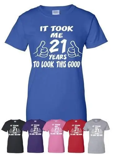It Took 21 Years To Look This Good 21st Birthday Gift Unisex T-Shirt More Size and Colors-A389
It Took 21 Years To Look This Good 21st Birthday Gift Unisex T-Shirt More Size and Colors-A389