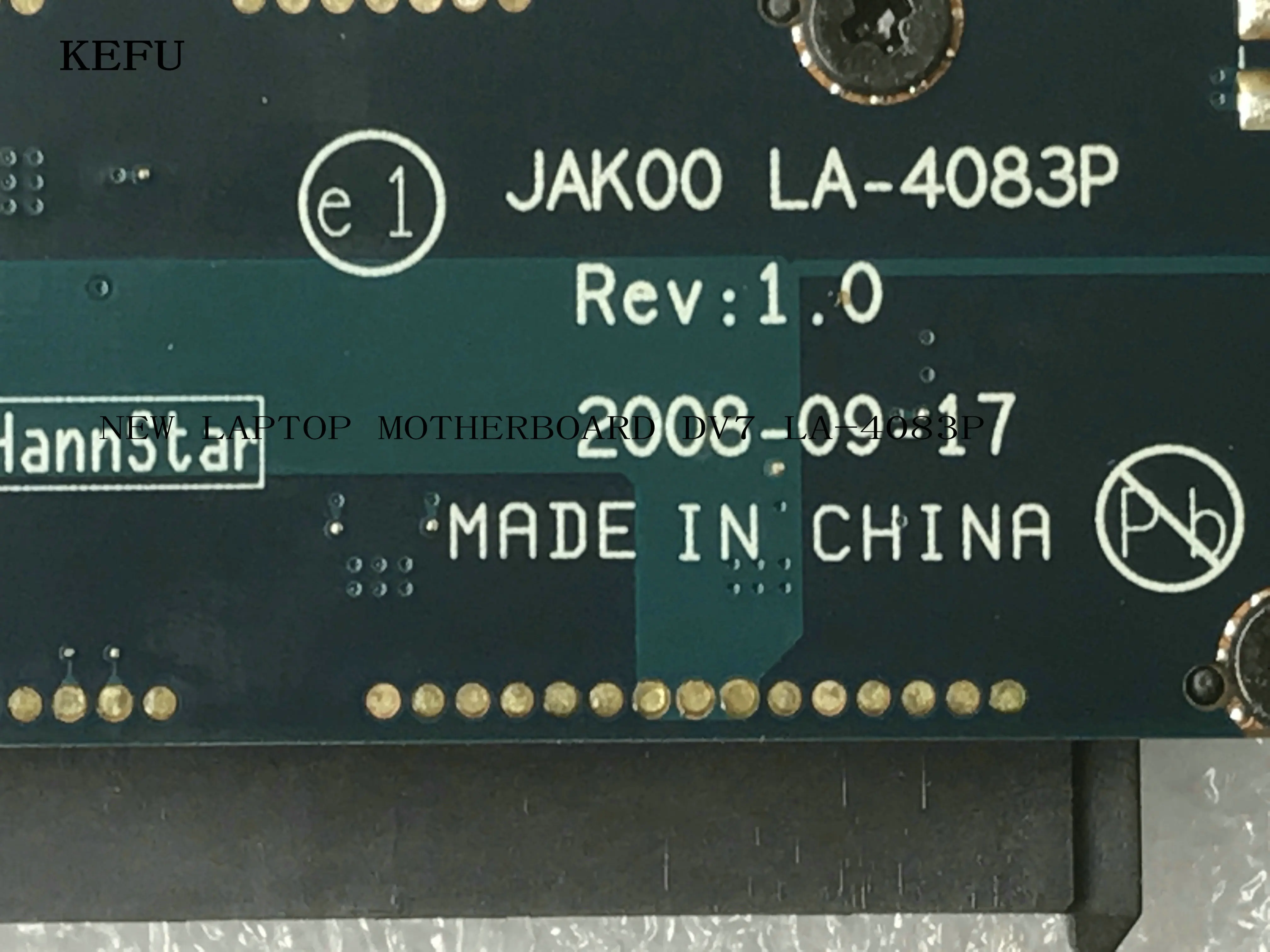 STOCK JAK00 LA-4083P Laptop Motherboard For HP Pavilion DV7 NOTEBOOK LA-4083P MAINBOARD.
STOCK JAK00 LA-4083P Laptop Motherboard For HP Pavilion DV7 NOTEBOOK LA-4083P MAINBOARD.