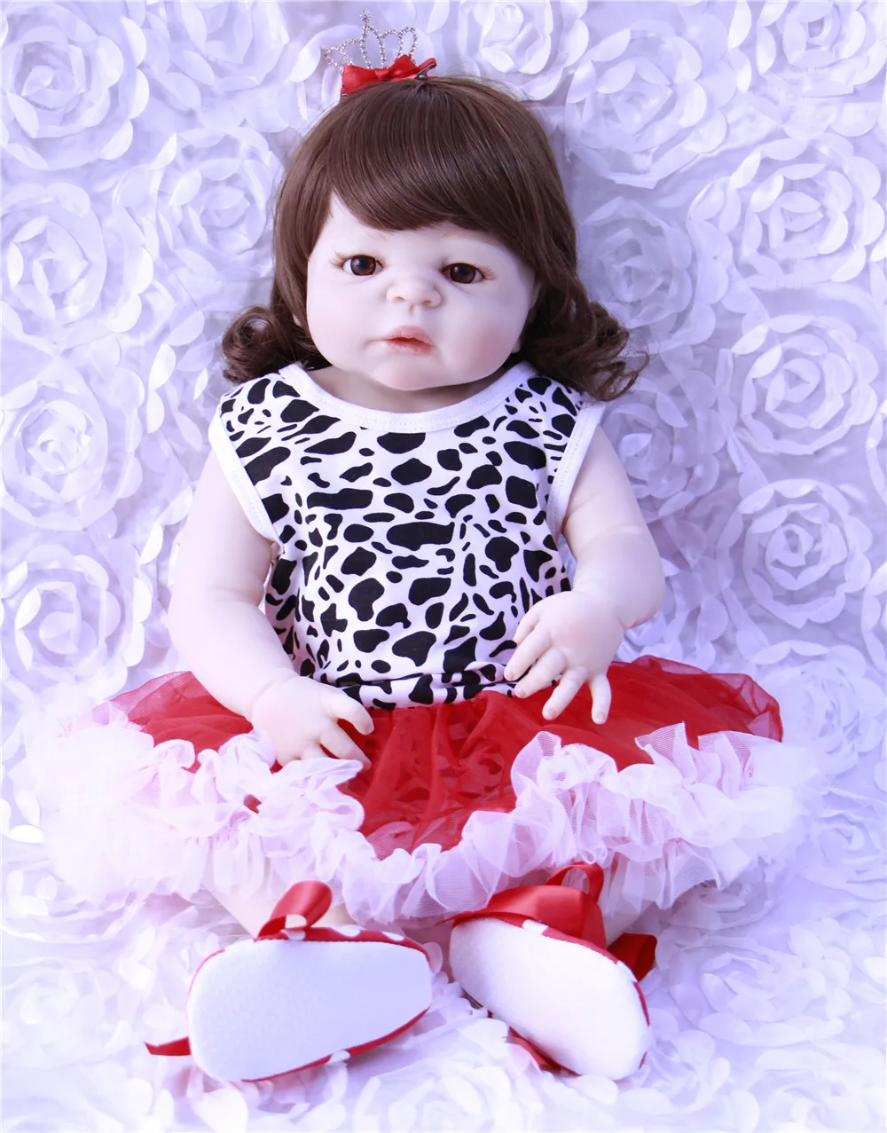Прелестная кукла 55 см Bebe Reborn girl Кукла ручной работы полностью силиконовая Baby Bonecas