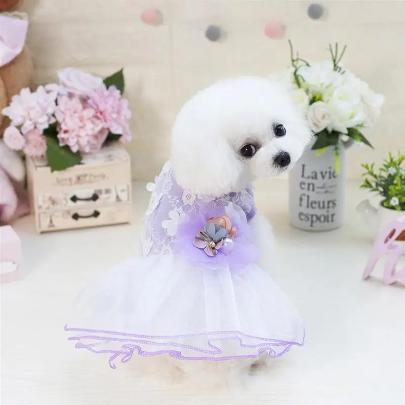 2018 Elegant Dog Purple Cute Flowers Dog Tutu Summer Puppy Clothes Princess Dog Wedding Clothing S-XL Pink
2018 Elegant Dog Purple Cute Flowers Dog Tutu Summer Puppy Clothes Princess Dog Wedding Clothing S-XL Pink