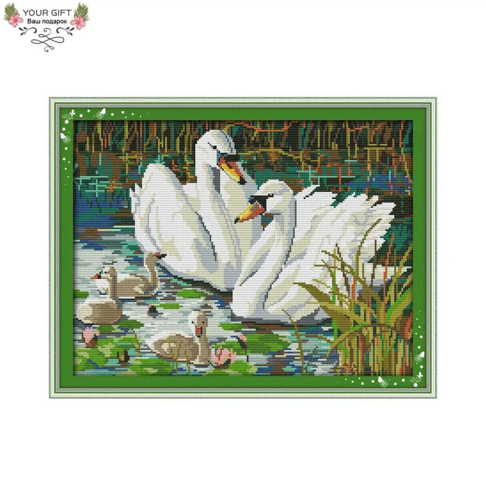 Joy Sunday Swans Swimming Home Decoration D248 14CT 11CT Stamped Counted Animal Cross Stitch Kit
Joy Sunday Swans Swimming Home Decoration D248 14CT 11CT Stamped Counted Animal Cross Stitch Kit