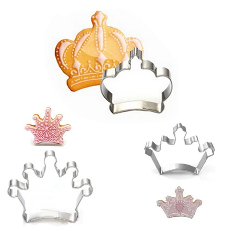 Hot 3PCS/Lot Crown Cookie Cutter Set Stainless Steel Tools For Cake Cupcake Cookie Biscuit Fruit Kitchen Fondant Baking Tools
Hot 3PCS/Lot Crown Cookie Cutter Set Stainless Steel Tools For Cake Cupcake Cookie Biscuit Fruit Kitchen Fondant Baking Tools