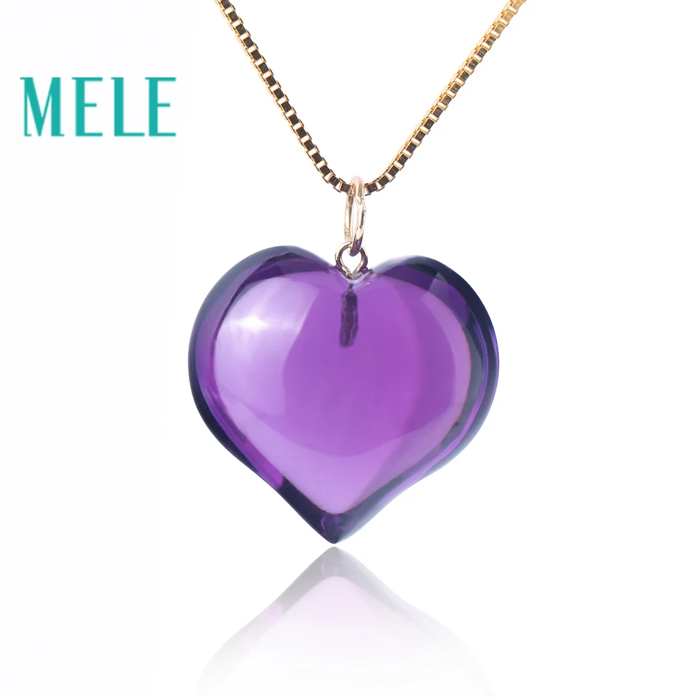 Natural amethyst real 18K gold pendant for women and man,heart shape trendy and simple fine jewelry with high quality,best gift
Natural amethyst real 18K gold pendant for women and man,heart shape trendy and simple fine jewelry with high quality,best gift
