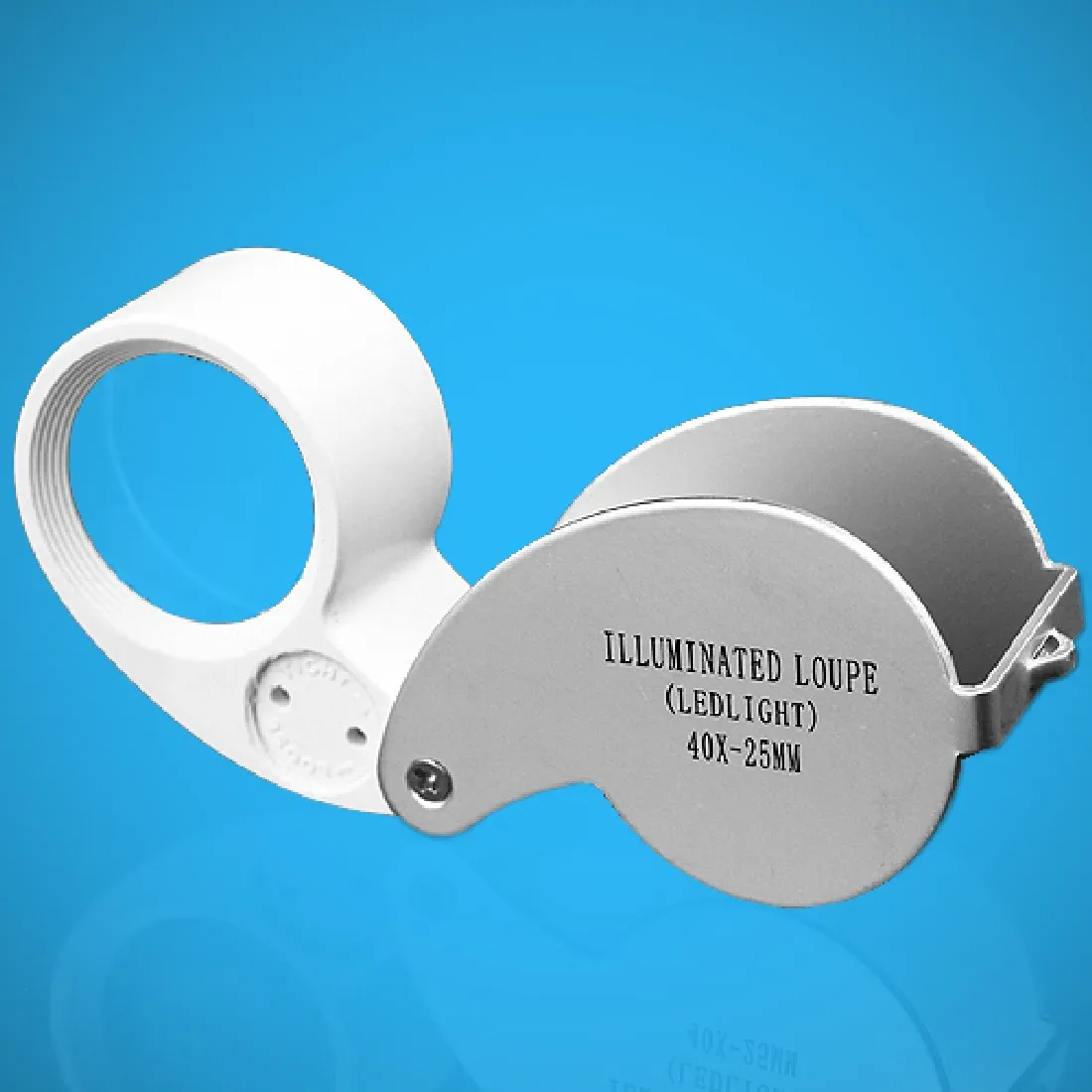 Magnifier Illuminated LED Light Jeweler Loupe Folding Magnifier 40x25mm 40X Retractable Magnifying
Magnifier Illuminated LED Light Jeweler Loupe Folding Magnifier 40x25mm 40X Retractable Magnifying