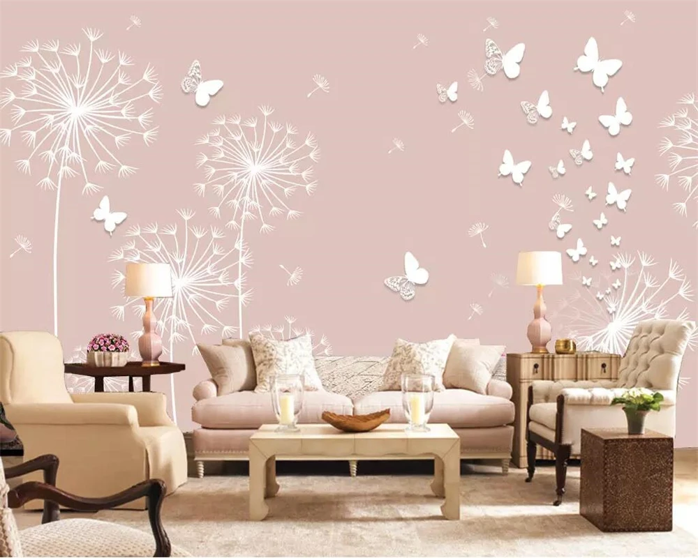 beibehang 3D photo custom mural wallpaper beautiful romantic dandelion 3D stereo TV background wall living room decoration
beibehang 3D photo custom mural wallpaper beautiful romantic dandelion 3D stereo TV background wall living room decoration