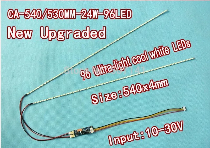 Free shipping 5pcs 24'' 540mm Adjustable brightness led backlight strip kit,Update 24inch-wide LCD CCFL panel to LED backlight
Free shipping 5pcs 24'' 540mm Adjustable brightness led backlight strip kit,Update 24inch-wide LCD CCFL panel to LED backlight